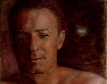 Malerei mit dem Titel "Alain, un ami sur F…" von Maclade, Original-Kunstwerk, Öl