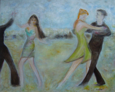 Pintura titulada "Bal Champêtre" por Maclade, Obra de arte original, Oleo