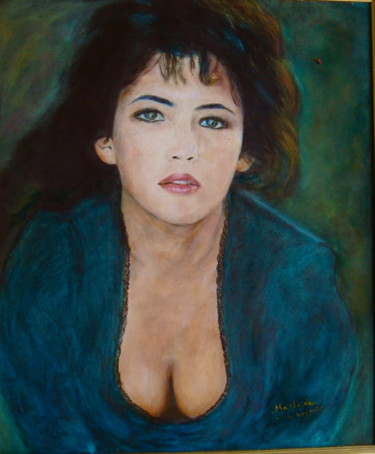 Malerei mit dem Titel "portrait Sophie Mar…" von Maclade, Original-Kunstwerk, Öl