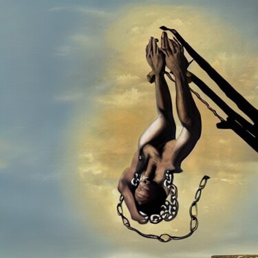 Цифровое искусство под названием "Chained" - Macoprolo, Подлинное произведение искусства, Изображение, сгенерированное ИИ