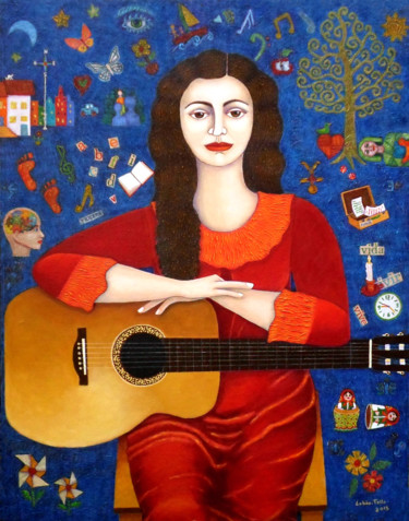 Collagen mit dem Titel "Gracias a la vida (…" von Madalena Lobao-Tello, Original-Kunstwerk