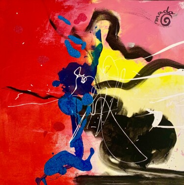 Painting titled "LIFE COLOURS 2" by Madalina Sirlincan (mada), Original Artwork, Acrylic