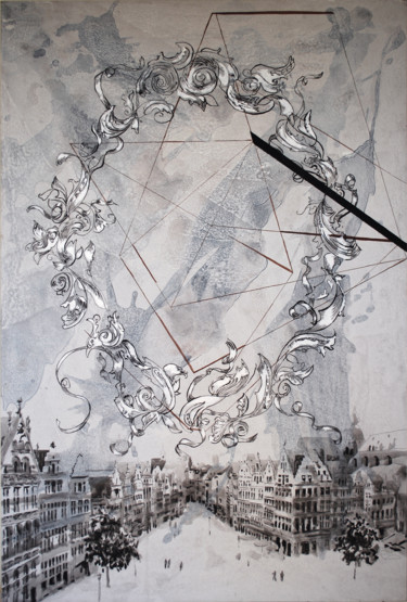 Картина под названием "Once" - Madara Lazdiņa, Подлинное произведение искусства, Акрил