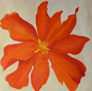 Peinture intitulée "Begonia" par Maddalena Pacini, Œuvre d'art originale, Huile