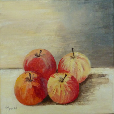Картина под названием "Apples    SOLD" - Maddalena Pacini, Подлинное произведение искусства, Акрил