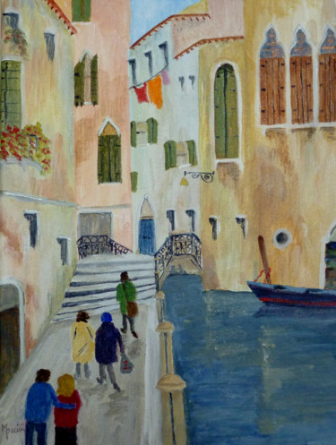 Картина под названием "Ponte de la Malvasi…" - Maddalena Pacini, Подлинное произведение искусства, Акрил