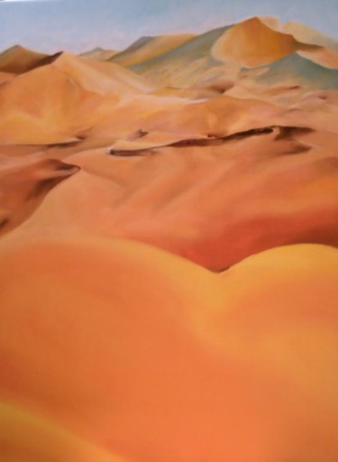 Peinture intitulée "Sahara" par Madeleine Roche, Œuvre d'art originale