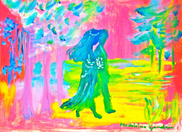 Peinture intitulée "promenade.jpg" par Madeleine Gendron, Œuvre d'art originale, Autre