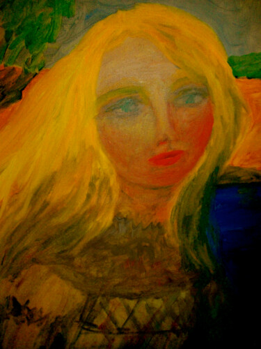 Pittura intitolato "Blonde" da Madeleine Gendron, Opera d'arte originale