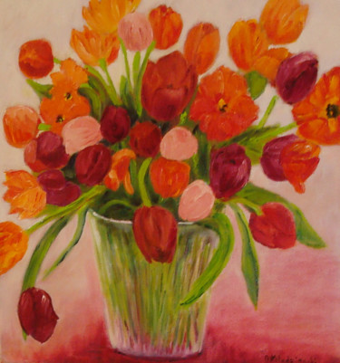 Painting titled "madeleine-tulipe.jpg" by Madeleine Kolodziensky, Original Artwork