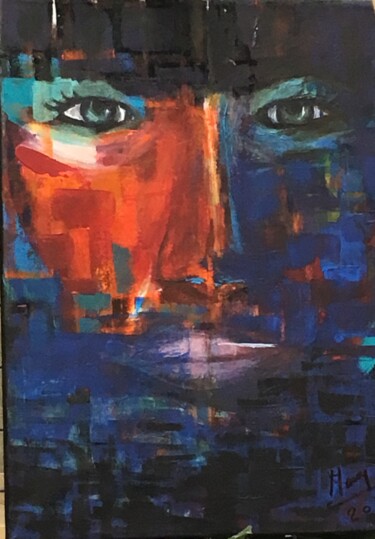 Картина под названием ""Strange"" - Madeleine Mayen-Leize, Подлинное произведение искусства, Акрил