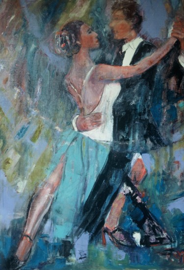 Painting titled "tango.jpg" by Madeleine Monnet, Original Artwork