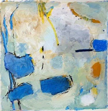 Картина под названием "Blue" - Madelon De Keizer, Подлинное произведение искусства, Акрил