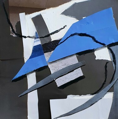 Collagen mit dem Titel "Fake" von Madelon De Keizer, Original-Kunstwerk, Collagen