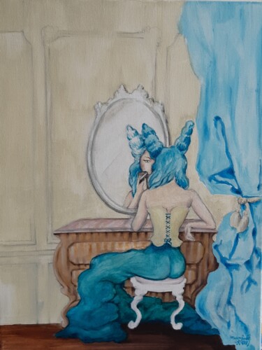 Pintura titulada "Confinement" por Mademoiselle Solenn, Obra de arte original, Acrílico