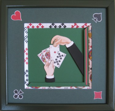 Artisanat intitulée "jeu de cartes" par Mad, Œuvre d'art originale