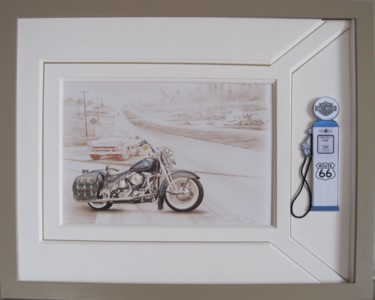 Artesanía titulada "Harley de Stef" por Mad, Obra de arte original