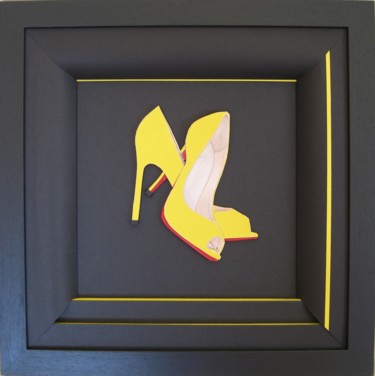 Handwerk mit dem Titel "les chaussures de J…" von Mad, Original-Kunstwerk
