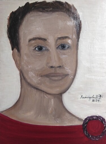 Peinture intitulée "Цезарь XXI" par Madina Khamidova, Œuvre d'art originale, Huile