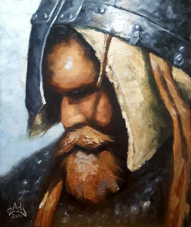 Peinture intitulée "Viking 2" par Madj Peinture, Œuvre d'art originale, Huile Monté sur Châssis en bois