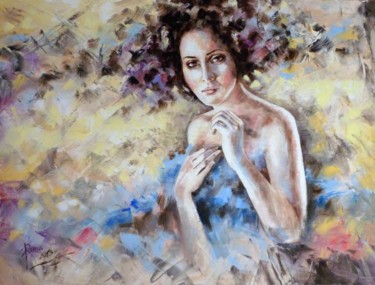 Painting titled ""Poranek" obraz ole…" by Magdalena Rochoń, Original Artwork, Oil