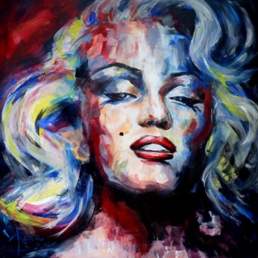 Malarstwo zatytułowany „"Marilyn"” autorstwa Magdalena Rochoń, Oryginalna praca, Akryl
