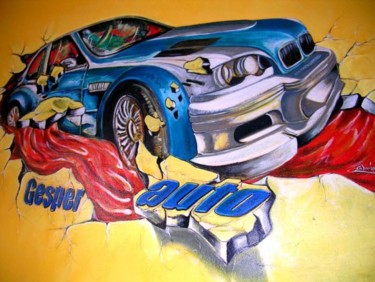 Painting titled "M3 on 3D" by Madoner, Original Artwork