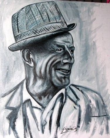 Painting titled "Uncle  " Nino "" by Madoner, Original Artwork