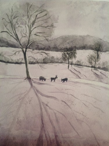 제목이 "Paysage d'hiver.jpg"인 미술작품 Mady Mosbeux로, 원작