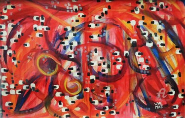 Картина под названием "AVERNO" - Mae Art, Подлинное произведение искусства, Акрил Установлен на Деревянная рама для носилок