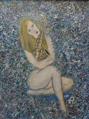 Pintura titulada "INTIMIDAD" por Mae Art, Obra de arte original, Acrílico Montado en Bastidor de camilla de madera