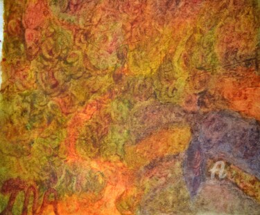 Картина под названием "Neem Tree Mother an…" - Mariska Ma Veepilaikaliyamma, Подлинное произведение искусства, Другой