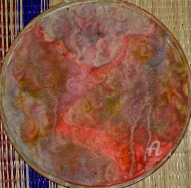 Ζωγραφική με τίτλο "Mère de l’arbre Nee…" από Mariska Ma Veepilaikaliyamma, Αυθεντικά έργα τέχνης, Χρωστικές ουσίες