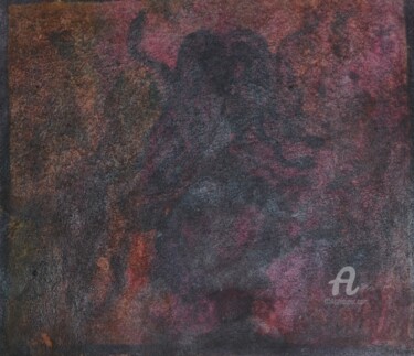 Картина под названием "Dance of the Dark F…" - Mariska Ma Veepilaikaliyamma, Подлинное произведение искусства, Пигменты