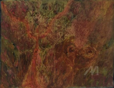 Neem Tree Goddess and Earth Goddess Painting titled "Neem Tree Goddess a…" by Mariska Ma Veepilaikaliyamma, Original Artwork, Pigments