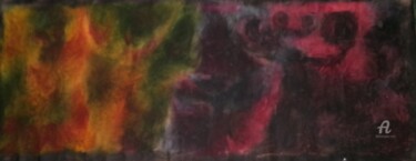 Pintura intitulada "New Moon Goddess an…" por Mariska Ma Veepilaikaliyamma, Obras de arte originais, Pigmentos