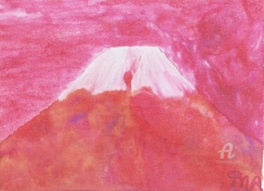 Painting titled "Mother Fuji and Twi…" by Mariska Ma Veepilaikaliyamma, Original Artwork