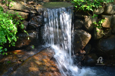 Photographie intitulée "Secret Waterfall –…" par Mariska Ma Veepilaikaliyamma, Œuvre d'art originale