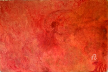 Painting titled "Red Mountain Mother…" by Mariska Ma Veepilaikaliyamma, Original Artwork, Other