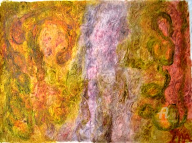 Painting titled "Mère de la cascade…" by Mariska Ma Veepilaikaliyamma, Original Artwork, Other