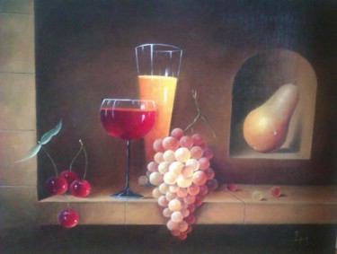 Peinture intitulée "Fruits gourmands" par Mael, Œuvre d'art originale, Autre