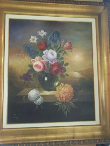 Peinture intitulée "Bouquet XVIIIe" par Mael, Œuvre d'art originale, Autre