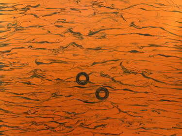 Malerei mit dem Titel "Desert Adventure" von Maen Duppa, Original-Kunstwerk, Tinte Auf Keilrahmen aus Holz montiert