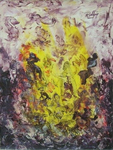 Pintura titulada "DIMENSION SUPREMA -…" por Maestro Roldan, Obra de arte original