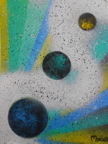 Peinture intitulée "Spray paint #1" par Maëva, Œuvre d'art originale, Bombe aérosol