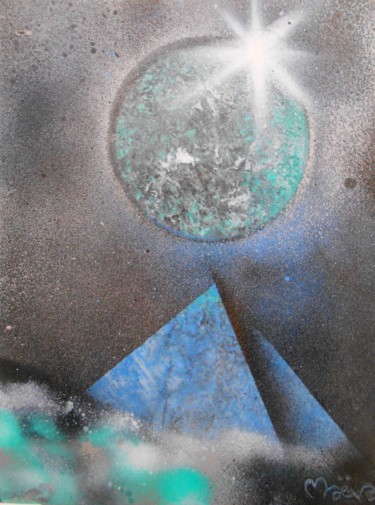 Peinture intitulée "Spray paint #4" par Maëva, Œuvre d'art originale, Bombe aérosol