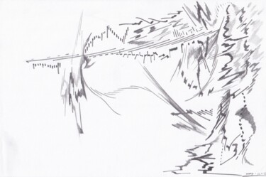 Drawing titled "/dépression/" by Maeva J., Original Artwork, Graphite
