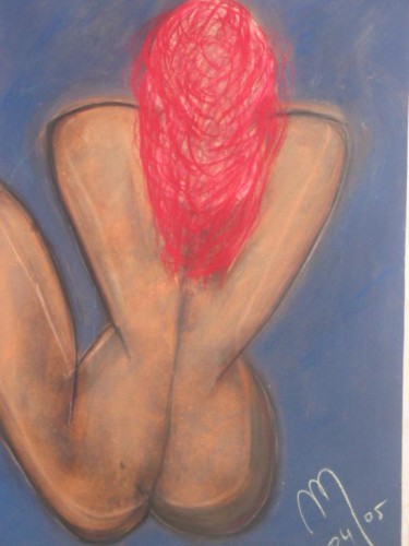 Painting titled "nue de mai" by Maevy, Original Artwork, Oil