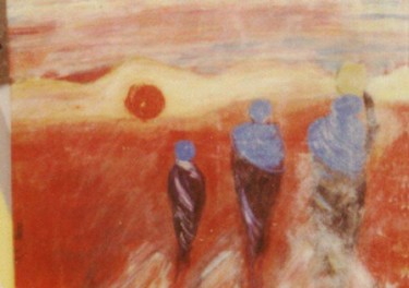 Peinture intitulée "nomades" par Maevy, Œuvre d'art originale, Huile