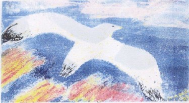 Pittura intitolato "colombe" da Maevy, Opera d'arte originale, Olio